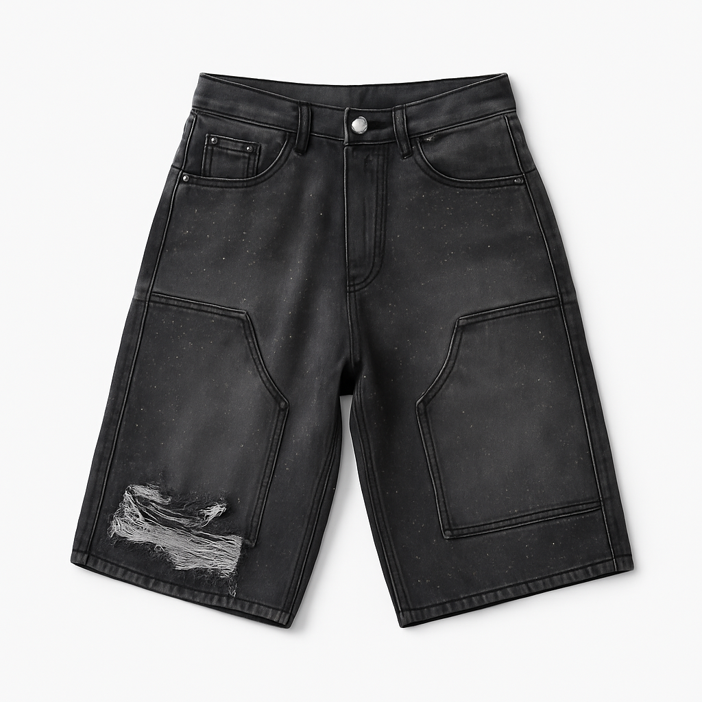 Rhinestone Denim Shorts